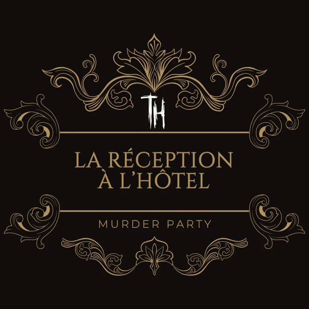 logo de la murder party la réception à la l'hôtel the hostel bordeaux lac